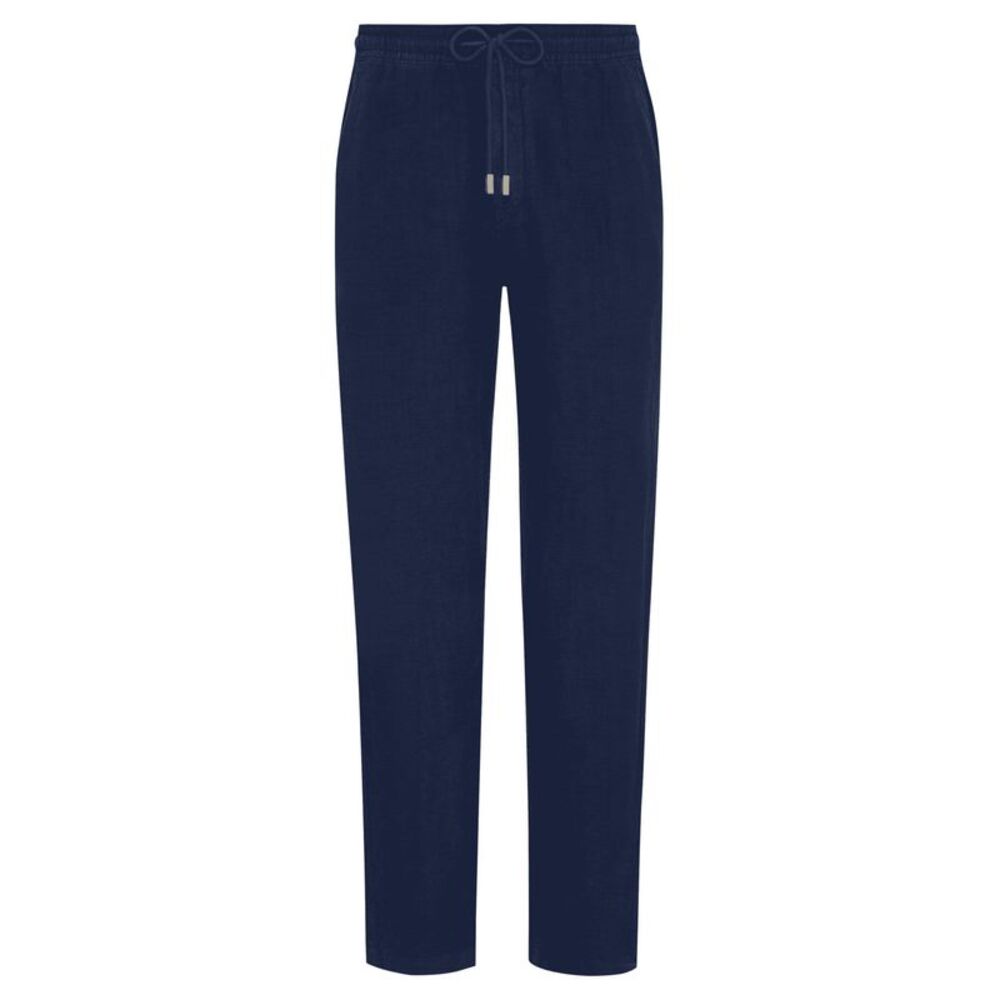 Vilebrequin Men Men’S Linen Trousers With Drawstring